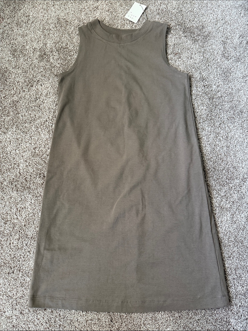 A new day Brown Sleeveless Tank Dress